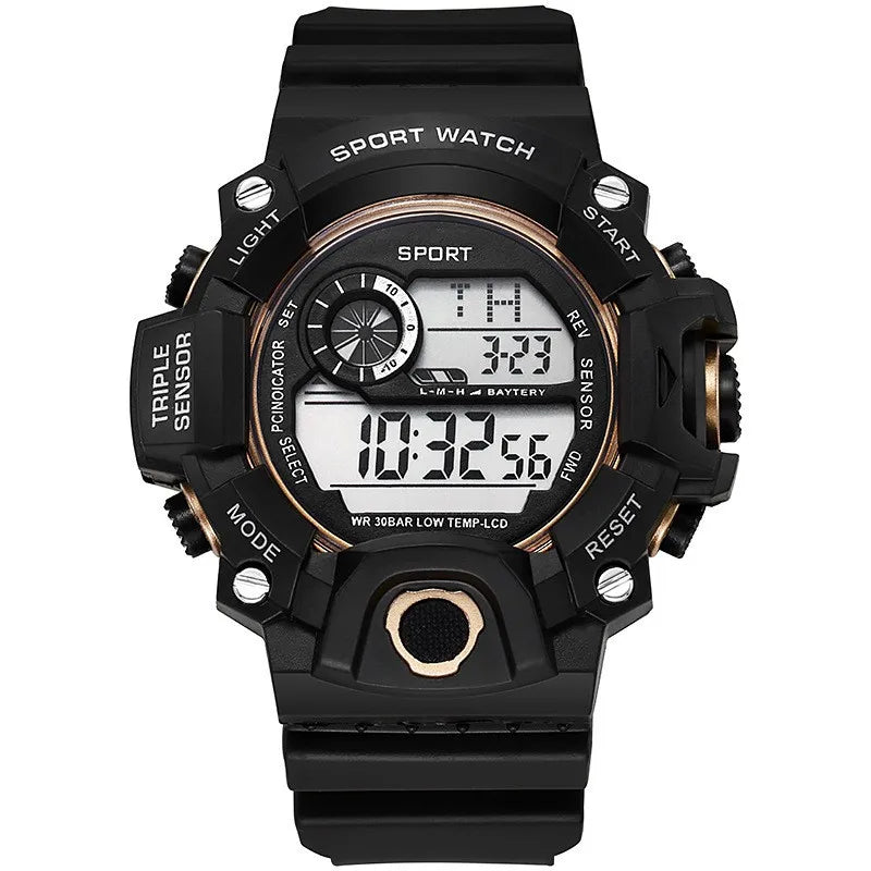 Men’s Sports Digital Watch – Large Dial, Waterproof, Multifunctional, Luminous