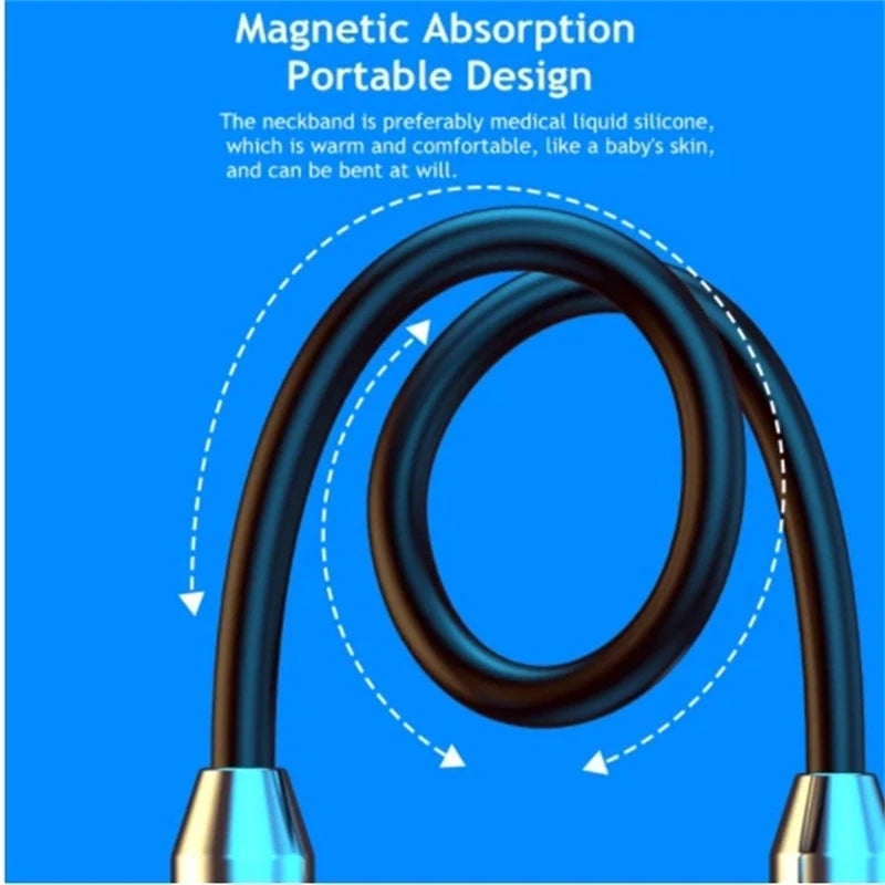 Wireless Bluetooth Neckband Earphones – In-Ear Sports Headset with Mic