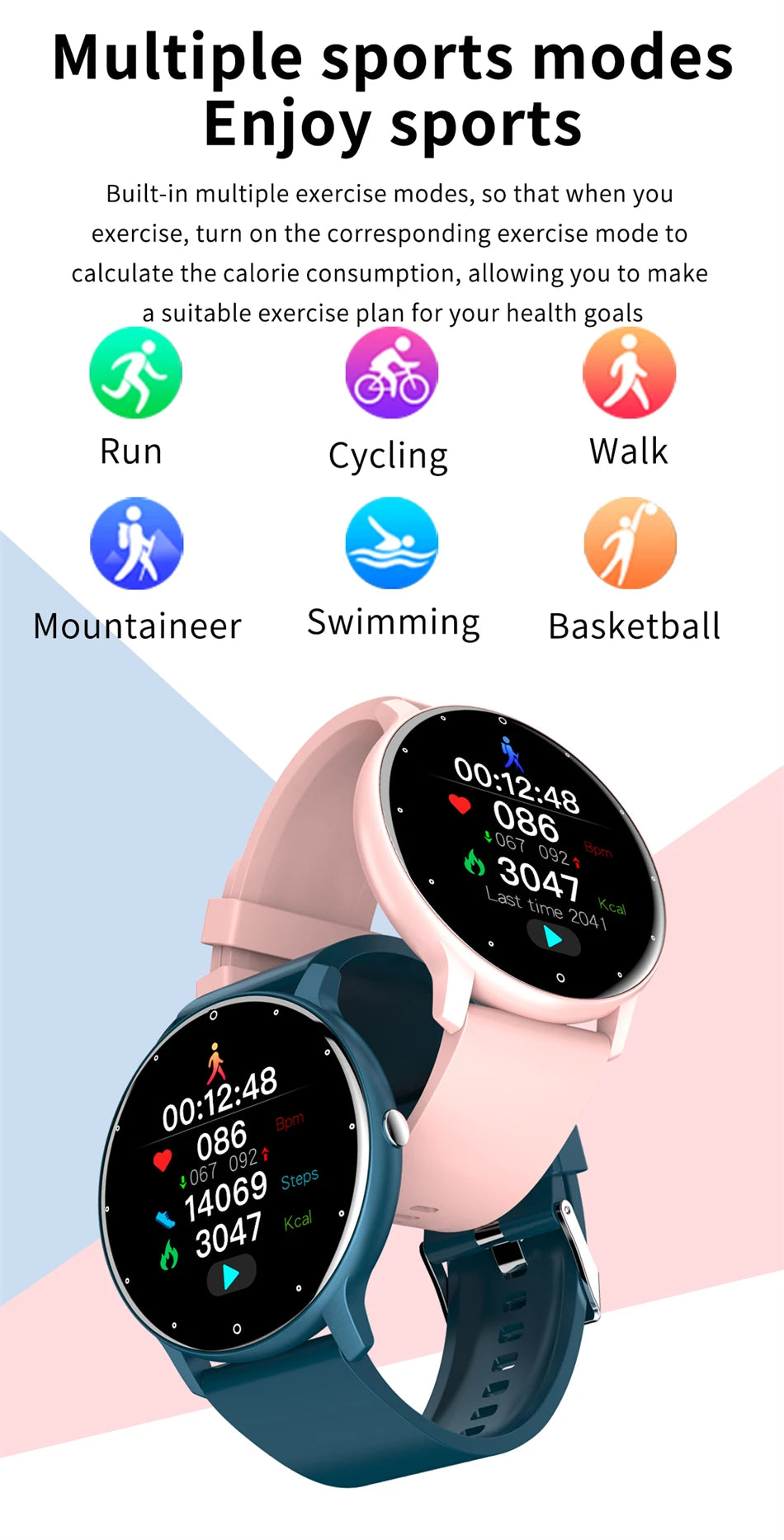 LIGE Smart Watch – Bluetooth 5.2 Waterproof Fitness Tracker with Calls