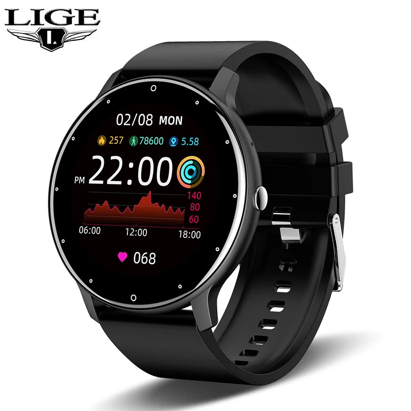 LIGE Smart Watch – Bluetooth 5.2 Waterproof Fitness Tracker with Calls