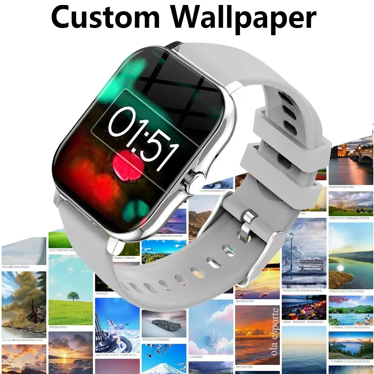 Xiaomi Smart Watch β Waterproof Fitness Tracker with Heart Rate Monitor