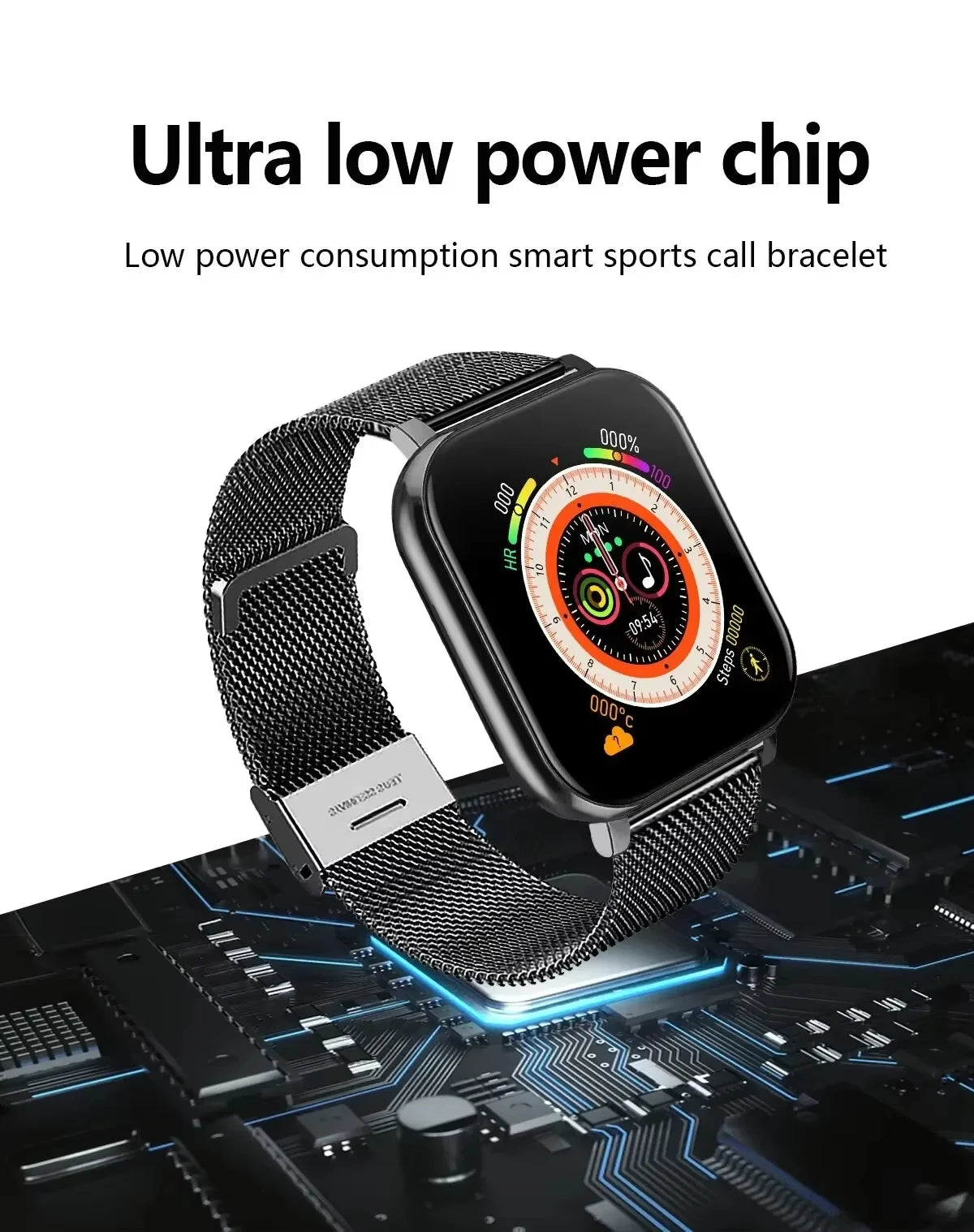 Xiaomi Smart Watch β Waterproof Fitness Tracker with Heart Rate Monitor