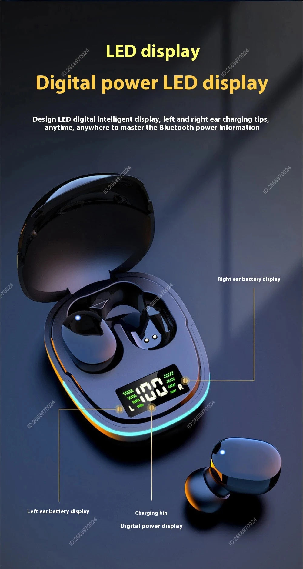 Xiaomi G9S TWS Bluetooth Earbuds – HiFi Stereo, Waterproof, Touch Control & Mic