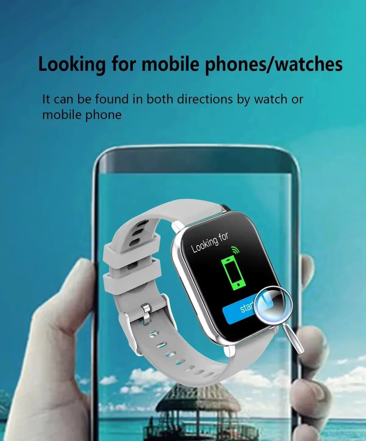 Xiaomi Smart Watch β Waterproof Fitness Tracker with Heart Rate Monitor