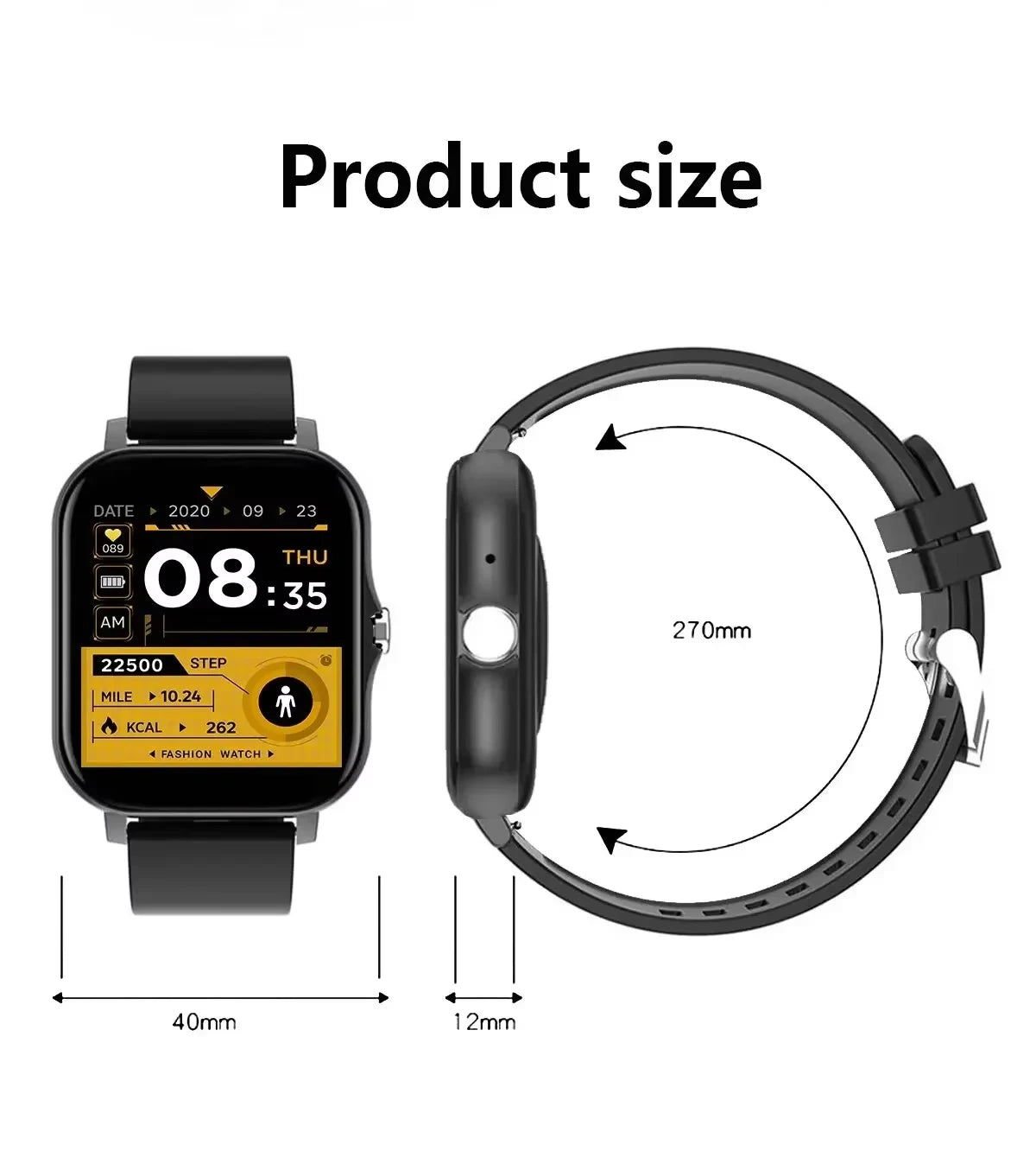 Xiaomi Smart Watch β Waterproof Fitness Tracker with Heart Rate Monitor