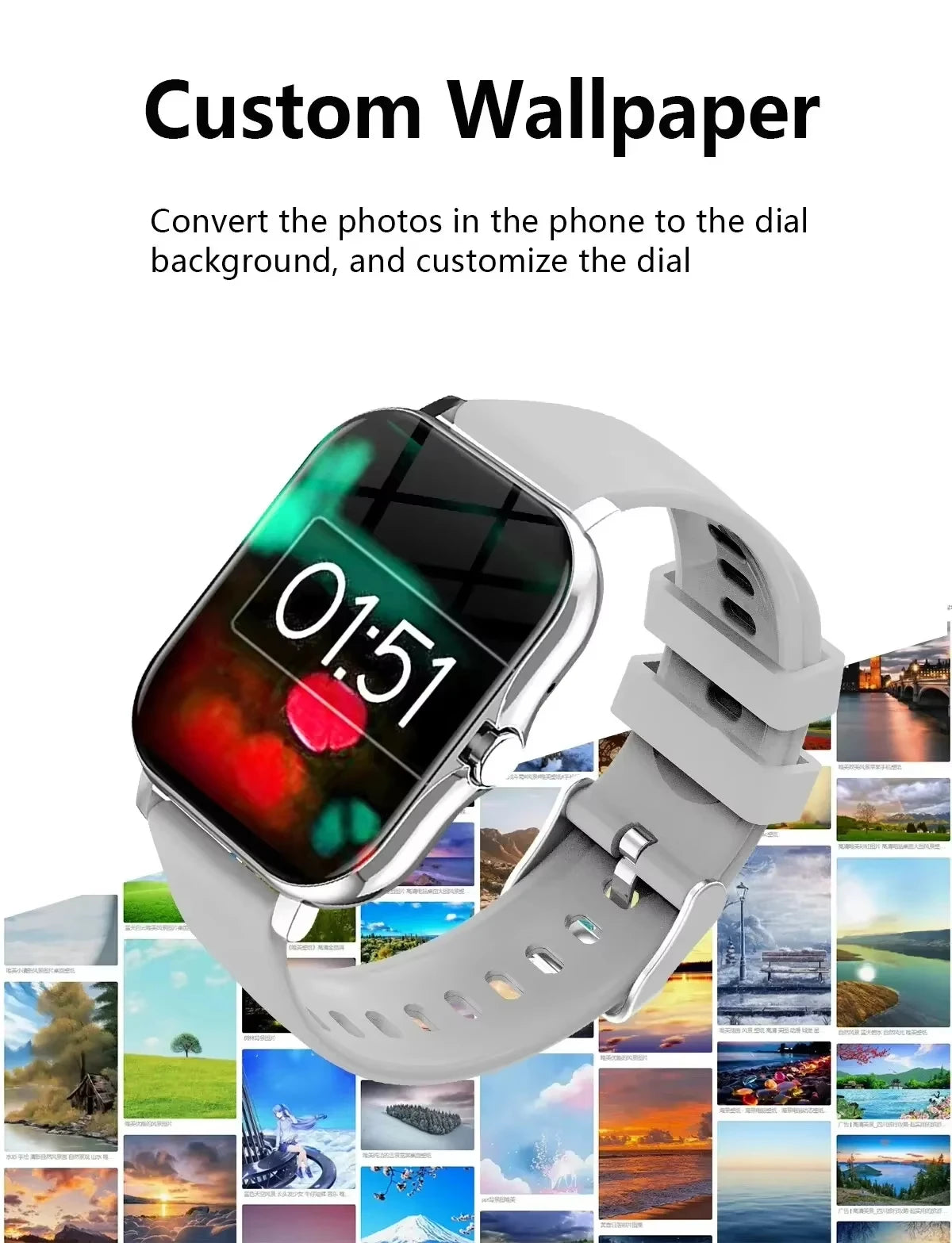 Xiaomi Smart Watch β Waterproof Fitness Tracker with Heart Rate Monitor