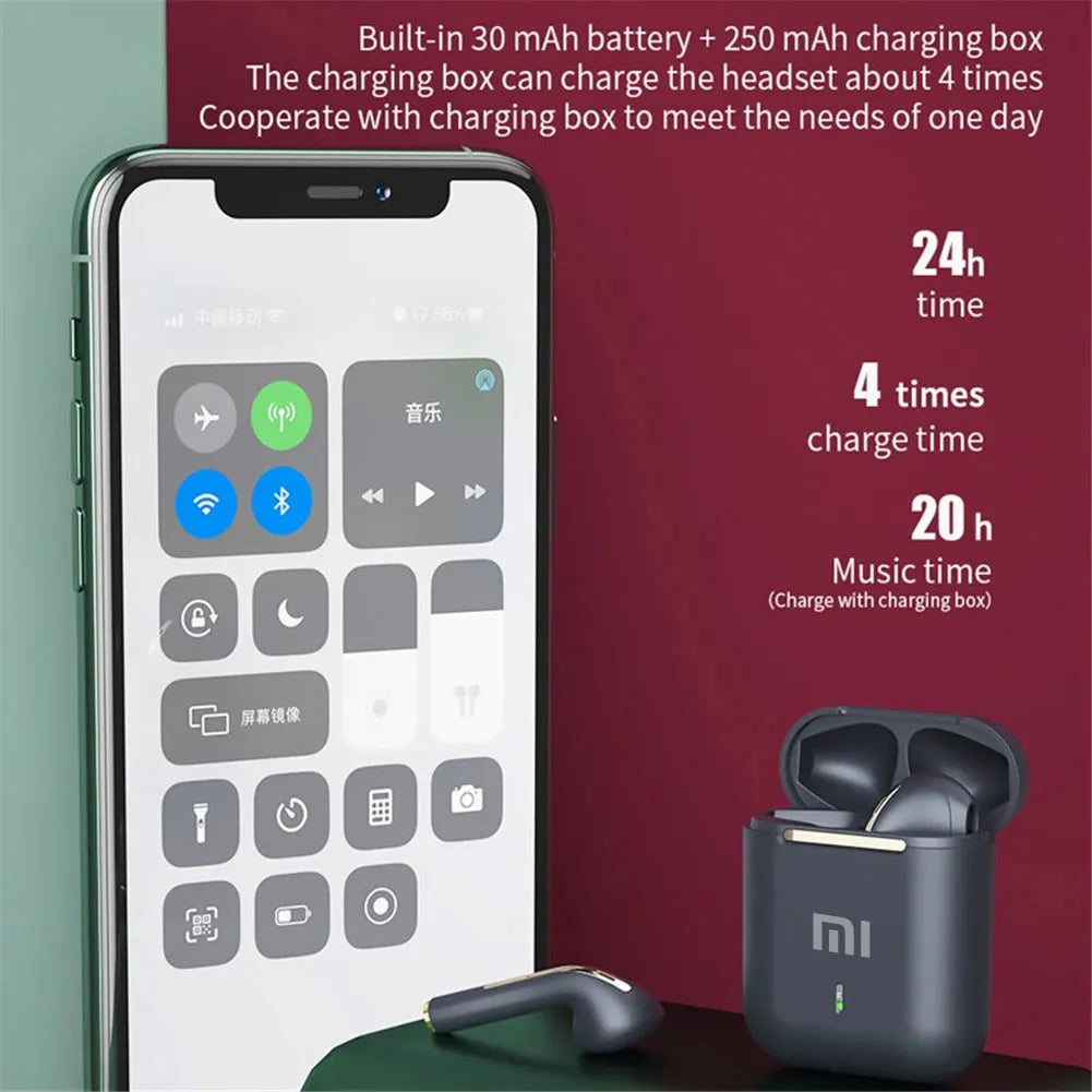 XIAOMI J18 Wireless Bluetooth Earbuds – TWS In-Ear Headphones with Mic & Touch Control, Sport & Gaming