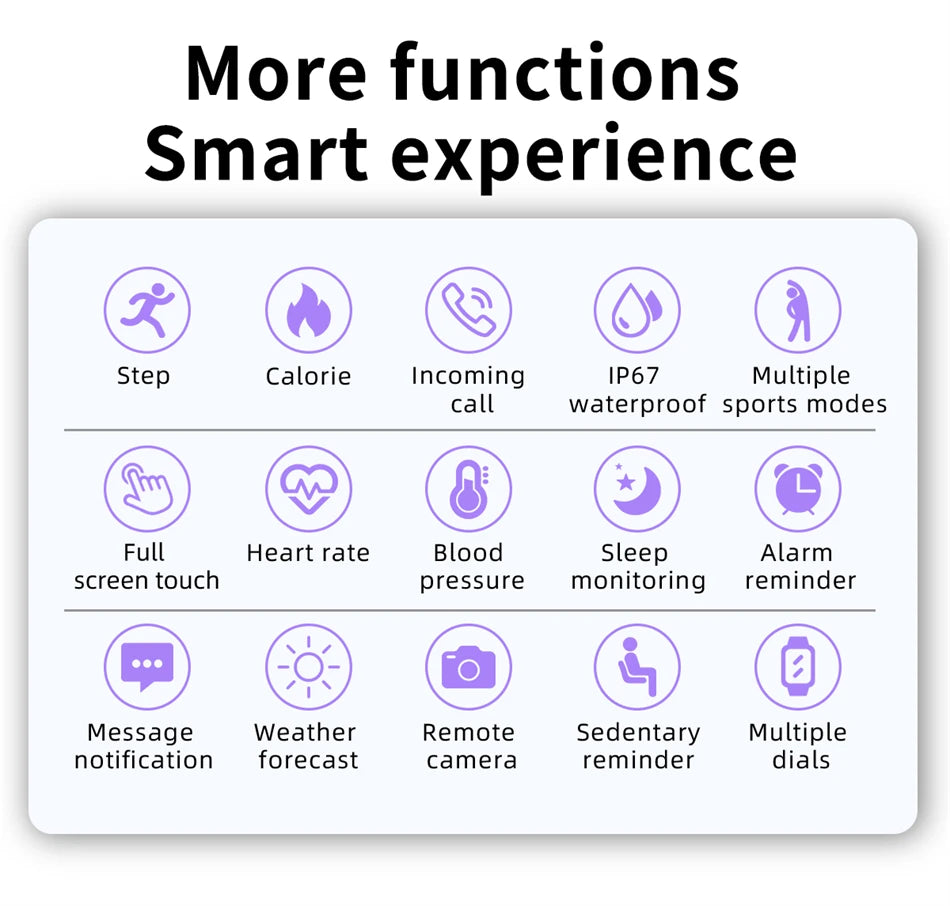 LIGE Smart Watch – Bluetooth 5.2 Waterproof Fitness Tracker with Calls