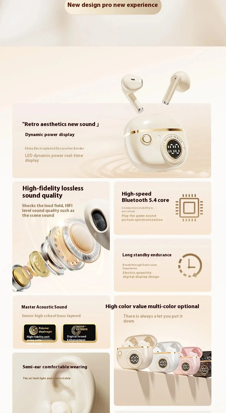 True Wireless In-Ear Headphones – Balanced Armature, Premium Sound & Comfortable Fit for Sports & Gaming