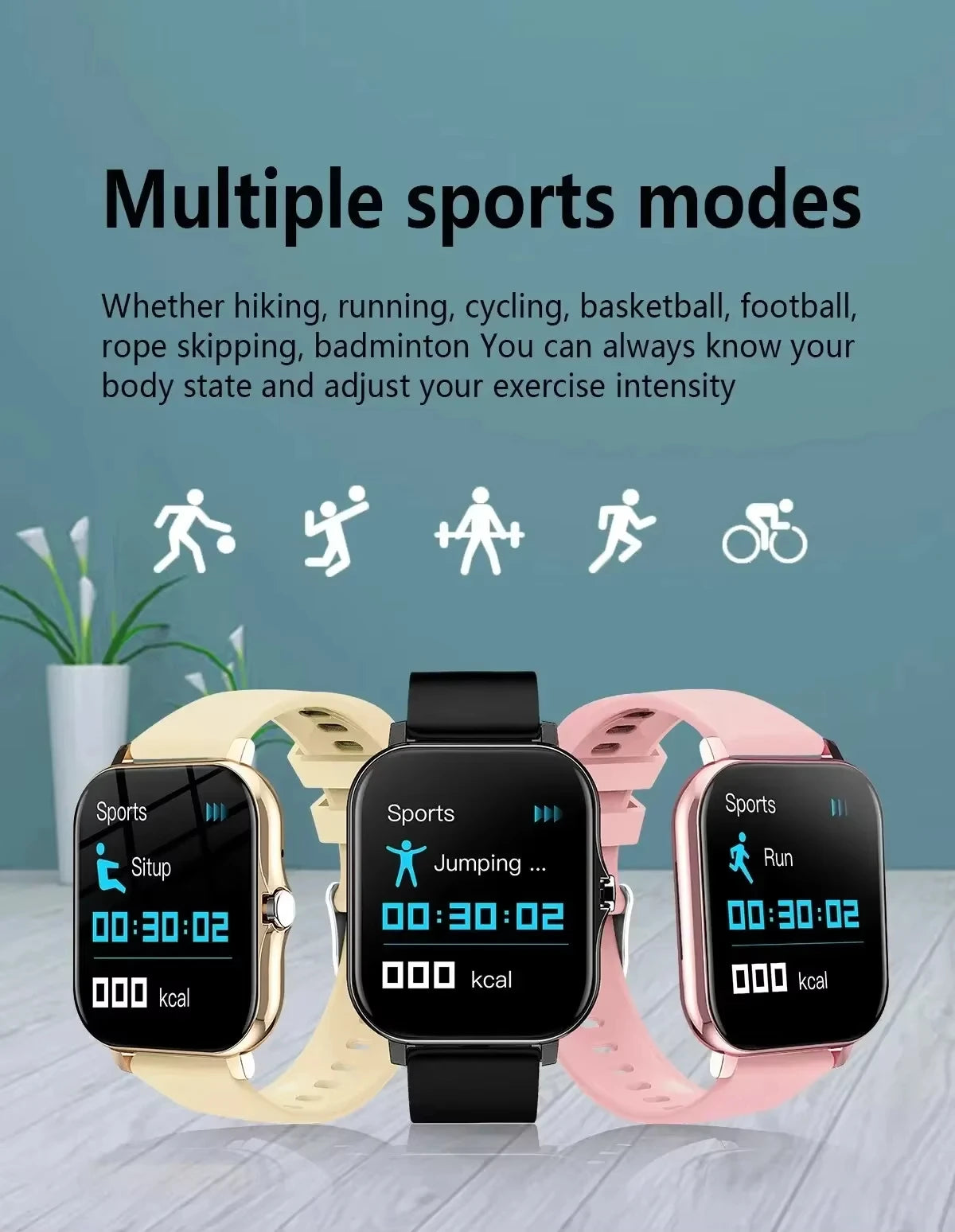 Xiaomi Smart Watch β Waterproof Fitness Tracker with Heart Rate Monitor