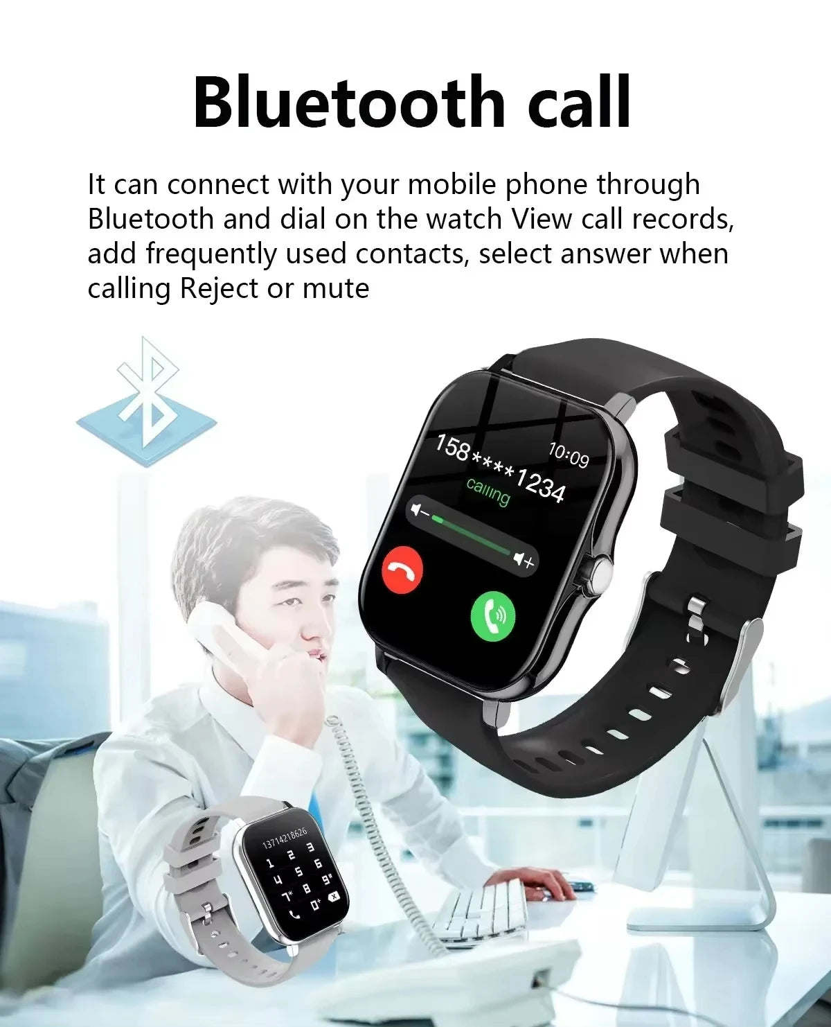 Xiaomi Smart Watch β Waterproof Fitness Tracker with Heart Rate Monitor