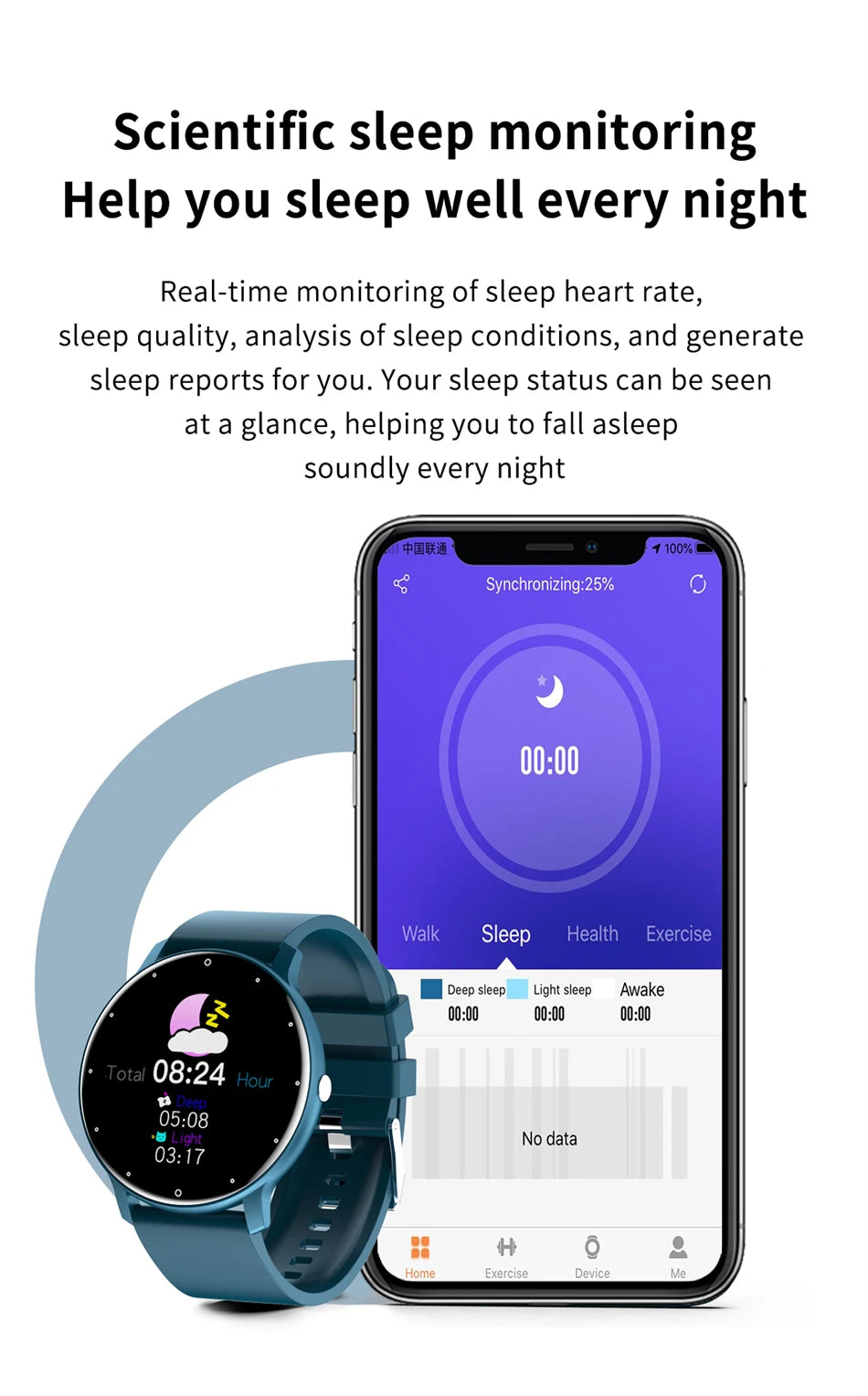 LIGE Smart Watch – Bluetooth 5.2 Waterproof Fitness Tracker with Calls