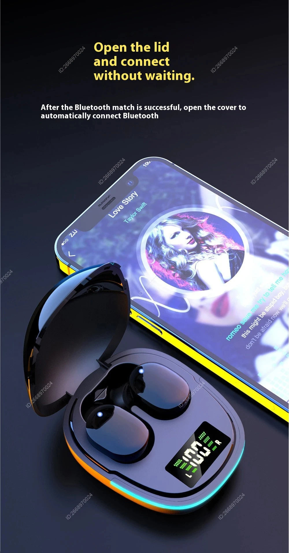 Xiaomi G9S TWS Bluetooth Earbuds – HiFi Stereo, Waterproof, Touch Control & Mic