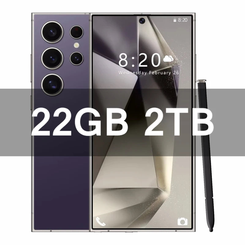 2025 New S25 Ultra 7.3HD Cellphones Global Version 5G Original Dual SIM 7800mAh Mobile Phones