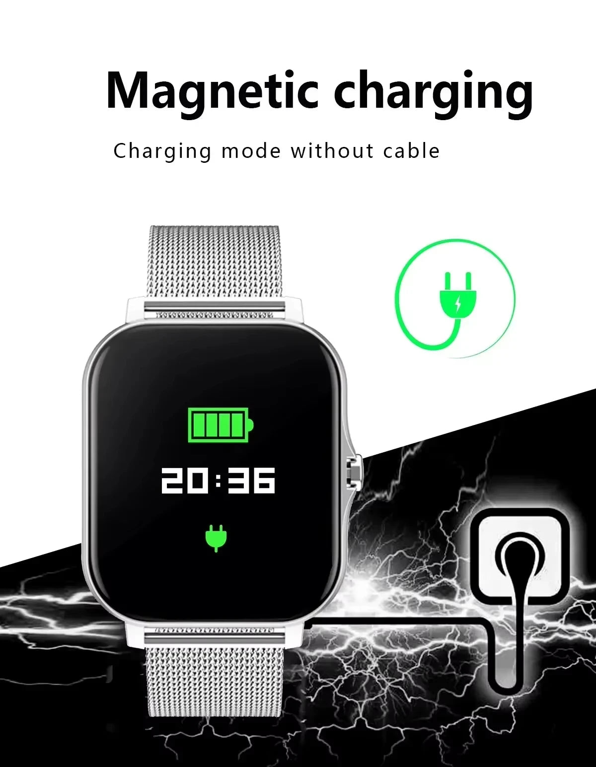 Xiaomi Smart Watch β Waterproof Fitness Tracker with Heart Rate Monitor
