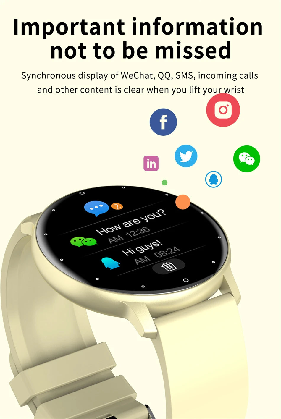 LIGE Smart Watch – Bluetooth 5.2 Waterproof Fitness Tracker with Calls
