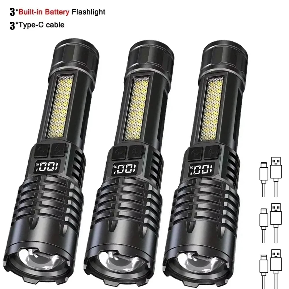 Powerful LED Flashlight –Rechargeab le Torch for Camping