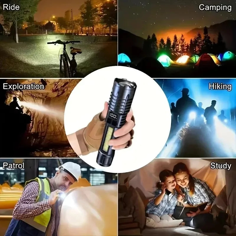 Powerful LED Flashlight –Rechargeab le Torch for Camping