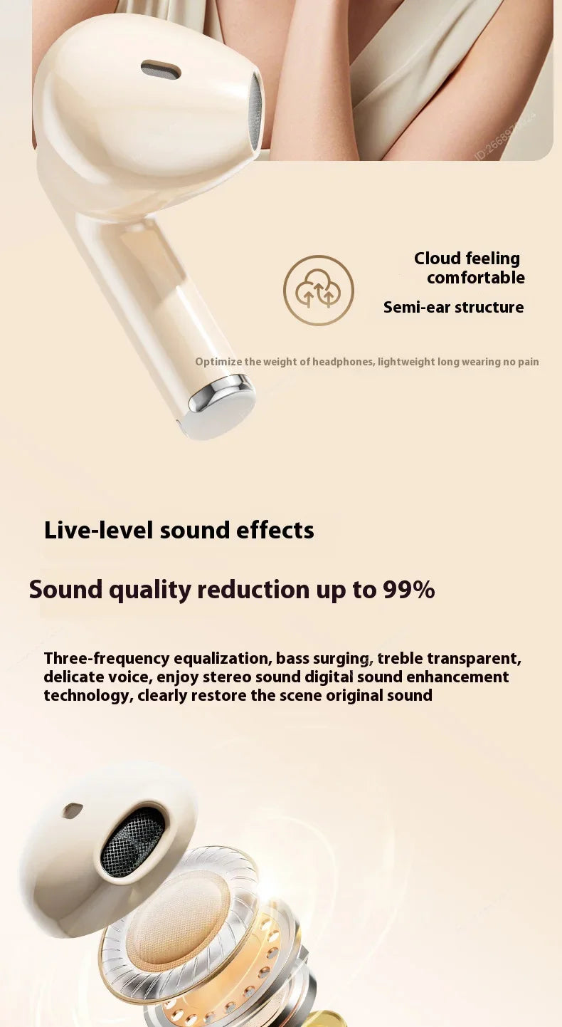 True Wireless In-Ear Headphones – Balanced Armature, Premium Sound & Comfortable Fit for Sports & Gaming