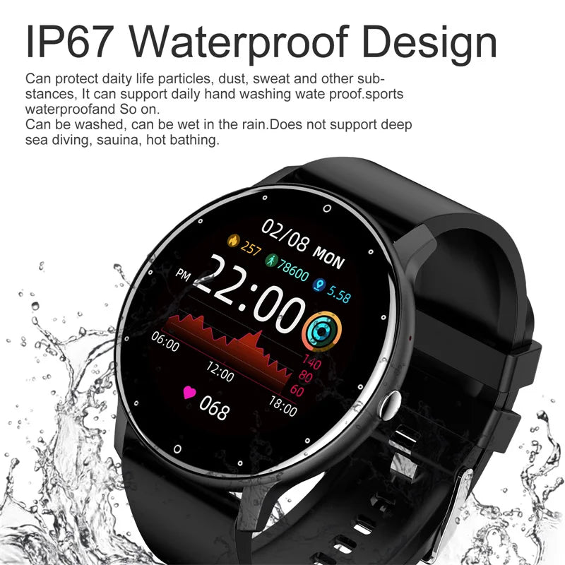 LIGE Smart Watch – Bluetooth 5.2 Waterproof Fitness Tracker with Calls