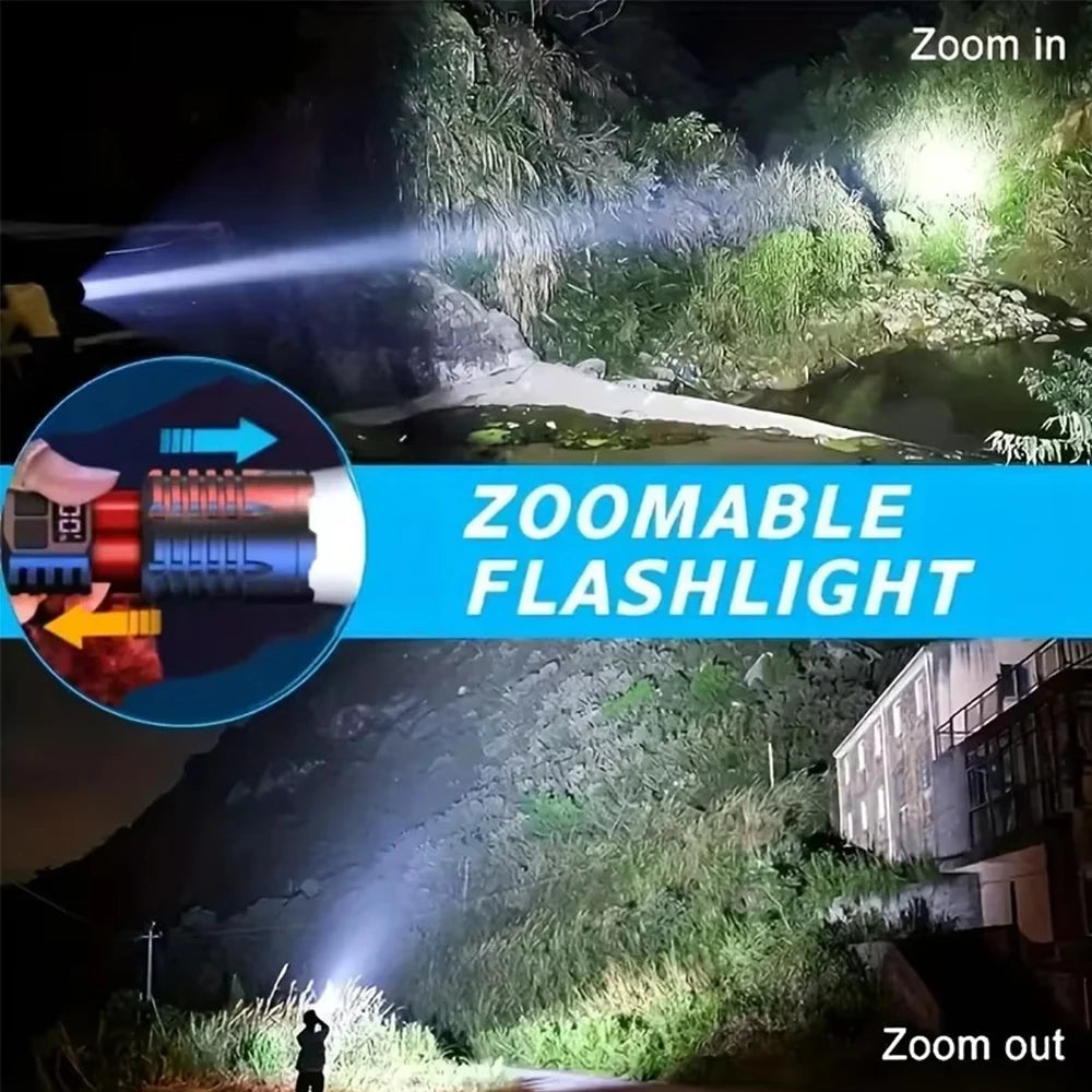 Powerful LED Flashlight –Rechargeab le Torch for Camping