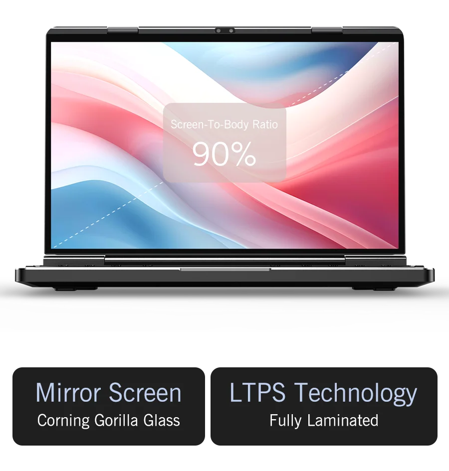 New 2025 Version GPD DUO 13 Inch Dual Touch Screen HX 370 Processor 32GB RAM 1TB SSD