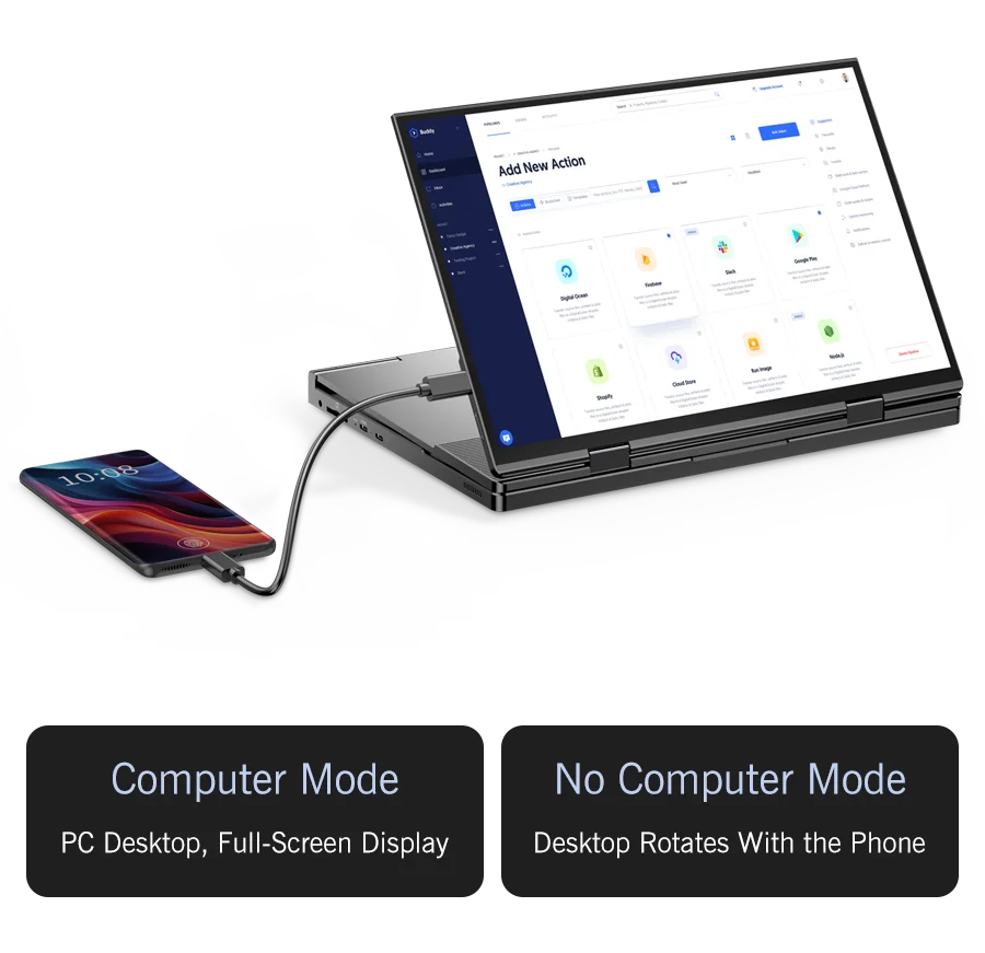 New 2025 Version GPD DUO 13 Inch Dual Touch Screen HX 370 Processor 32GB RAM 1TB SSD