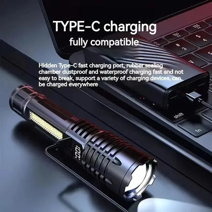 Powerful LED Flashlight –Rechargeab le Torch for Camping