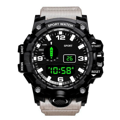 Men’s Sports Digital Watch – Large Dial, Waterproof, Multifunctional, Luminous