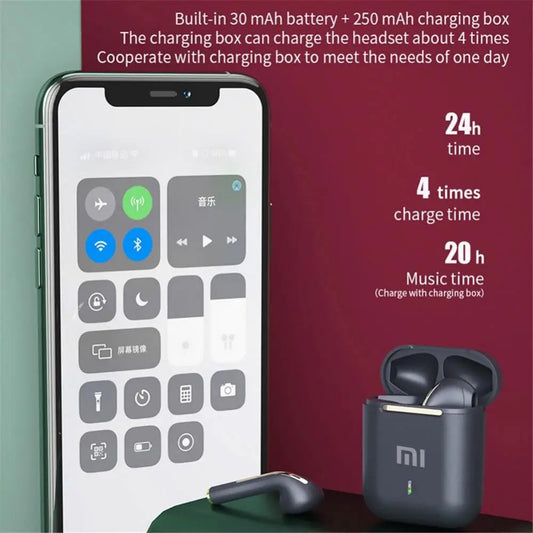 XIAOMI J18 Wireless Bluetooth Earbuds – TWS In-Ear Headphones with Mic & Touch Control, Sport & Gaming