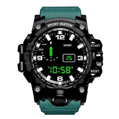 Men’s Sports Digital Watch – Large Dial, Waterproof, Multifunctional, Luminous