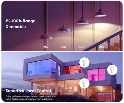 16-Color RGB LED Smart Bulb E27 – Dimmable, Remote Controlled