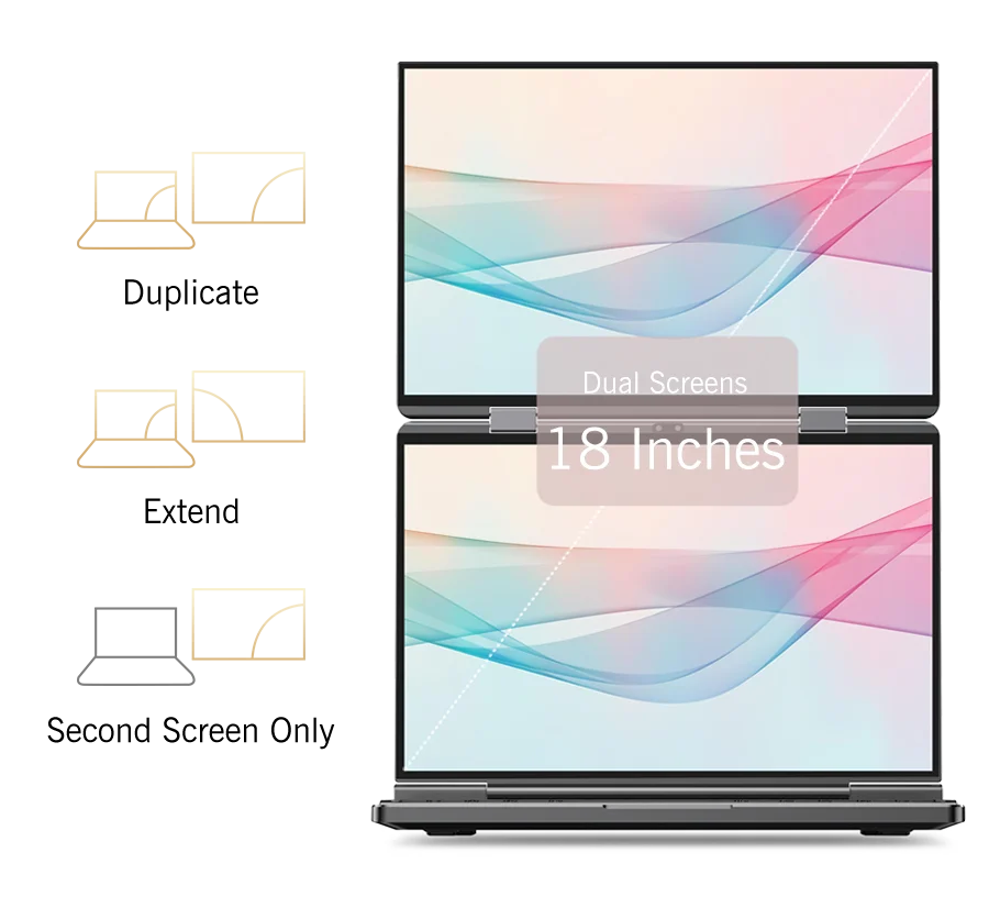 New 2025 Version GPD DUO 13 Inch Dual Touch Screen HX 370 Processor 32GB RAM 1TB SSD