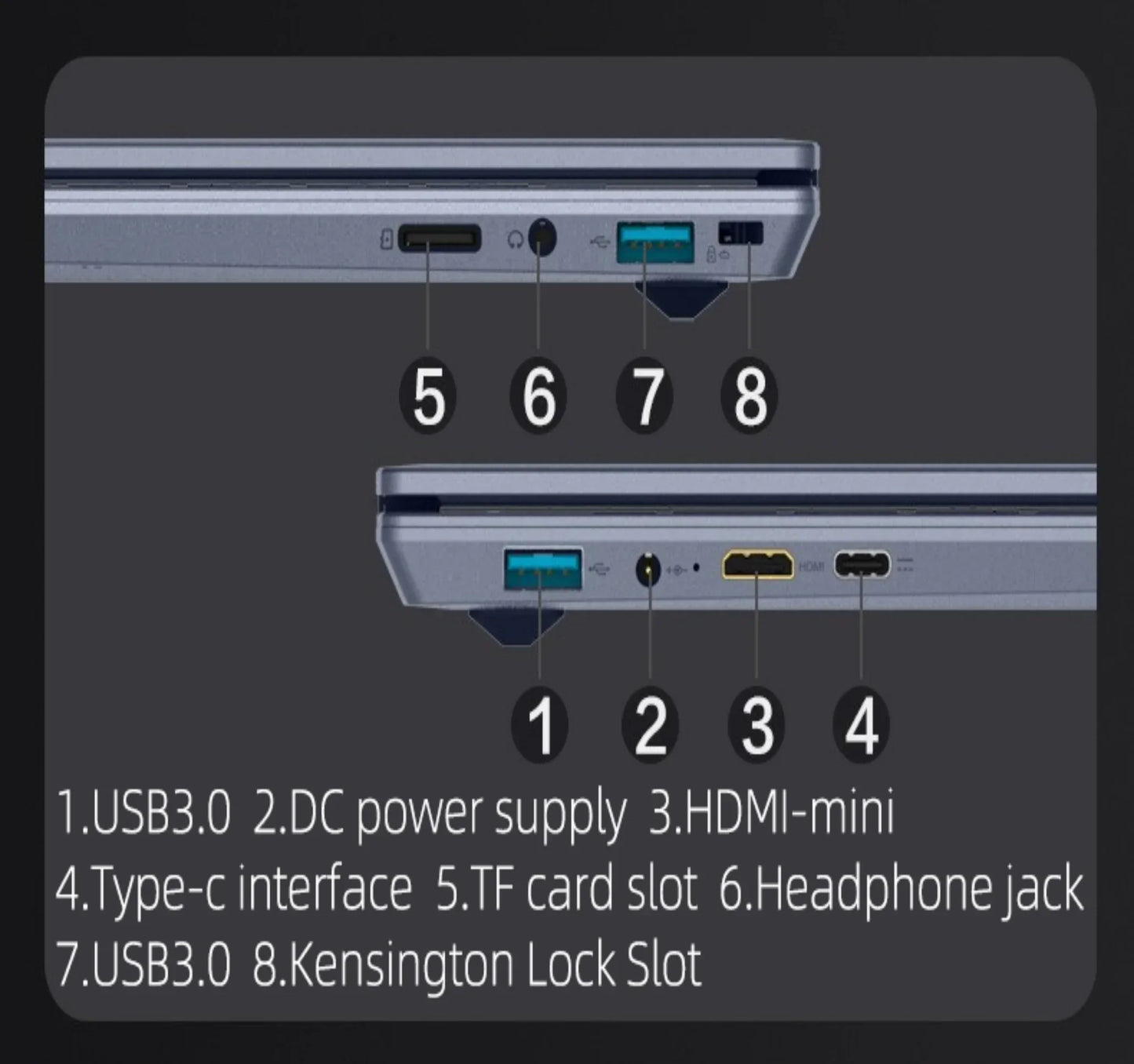 2025 AKPAD Face ID Intel Notebook 16GB 32GB RAM Max 4TB ROM Windows 11 Wifi 5