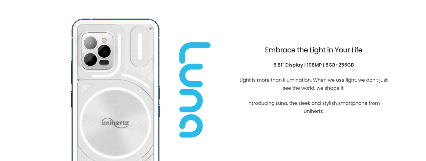 Unihertz Luna Smartphone 8GB 256GB 108MP G99