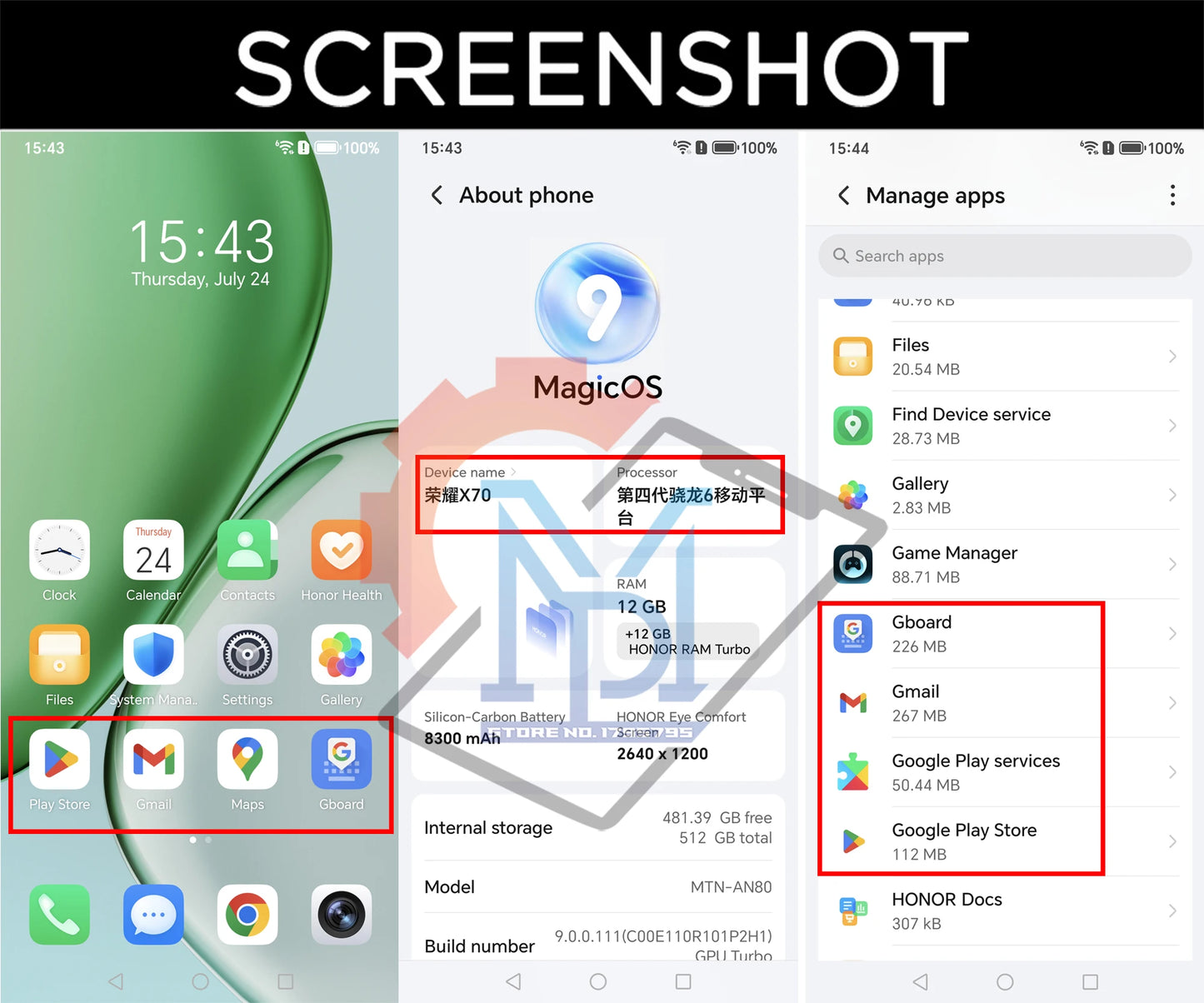 2025 Original HONOR X70 5G Mobile Phone Battery 8300mAh