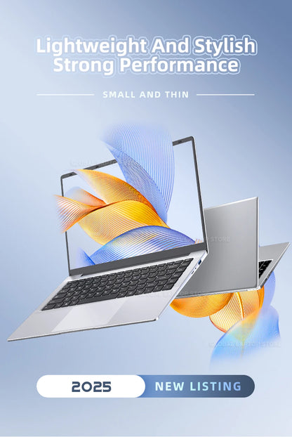 Laptop Computer Windows 11 Pro Intel Atom A3950 2025 12GB RAM 512GB 1TB 2TB SSD 1920*1080P