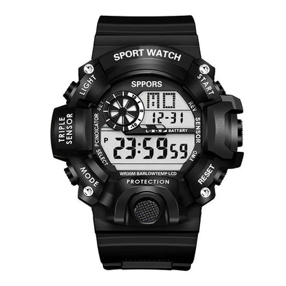 Men’s Sports Digital Watch – Large Dial, Waterproof, Multifunctional, Luminous