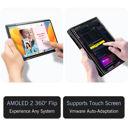 New 2025 Version GPD DUO 13 Inch Dual Touch Screen HX 370 Processor 32GB RAM 1TB SSD