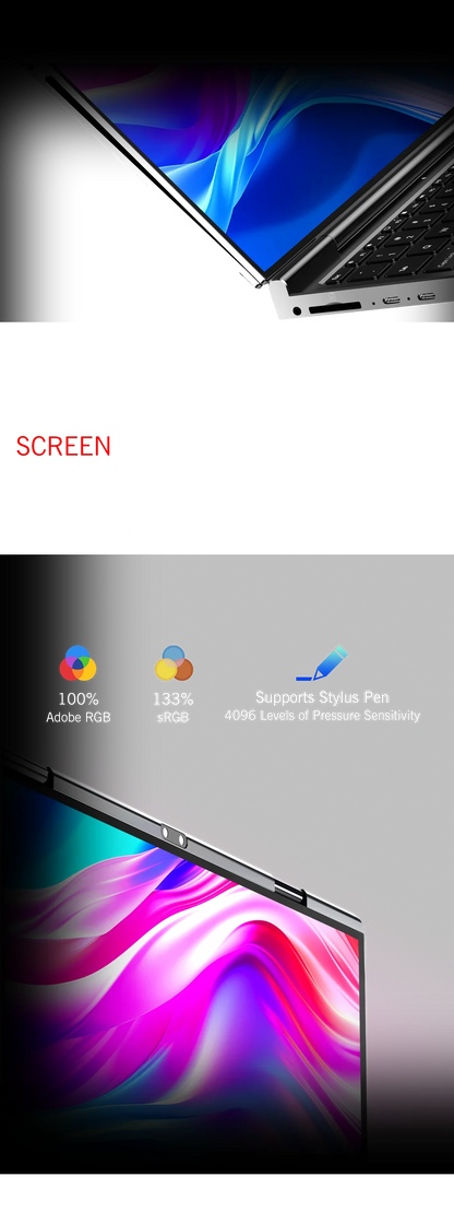 New 2025 Version GPD DUO 13 Inch Dual Touch Screen HX 370 Processor 32GB RAM 1TB SSD