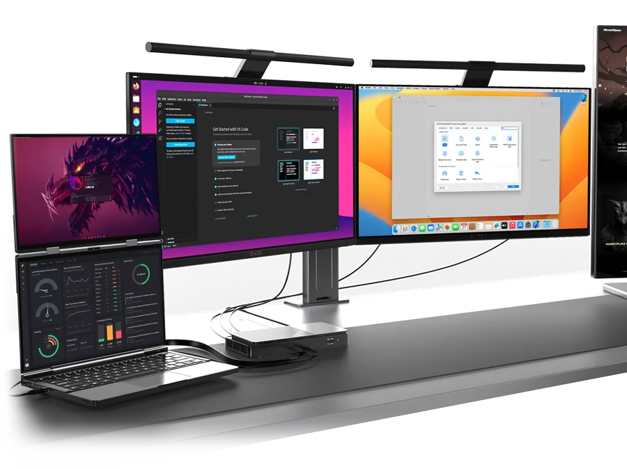 New 2025 Version GPD DUO 13 Inch Dual Touch Screen HX 370 Processor 32GB RAM 1TB SSD