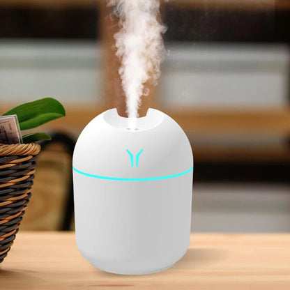 USB Mini Aroma Diffuser 250ML – Ultrasonic Air Humidifier with LED Light