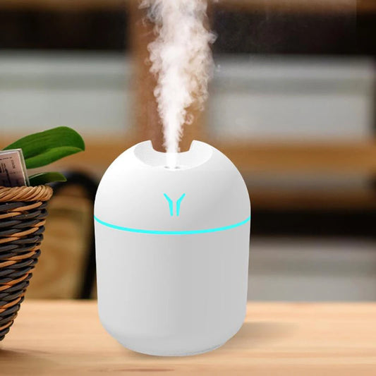 USB Mini Aroma Diffuser 250ML – Ultrasonic Air Humidifier with LED Light