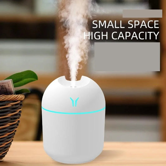 USB Mini Aroma Diffuser 250ML – Ultrasonic Air Humidifier with LED Light
