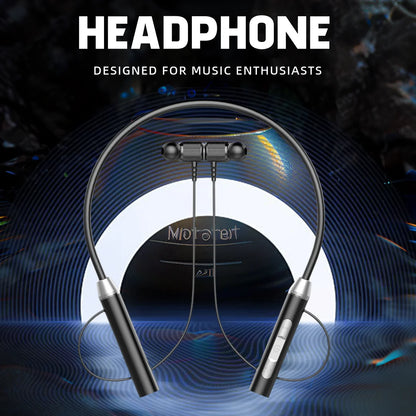 Wireless Bluetooth Neckband Earphones – In-Ear Sports Headset with Mic