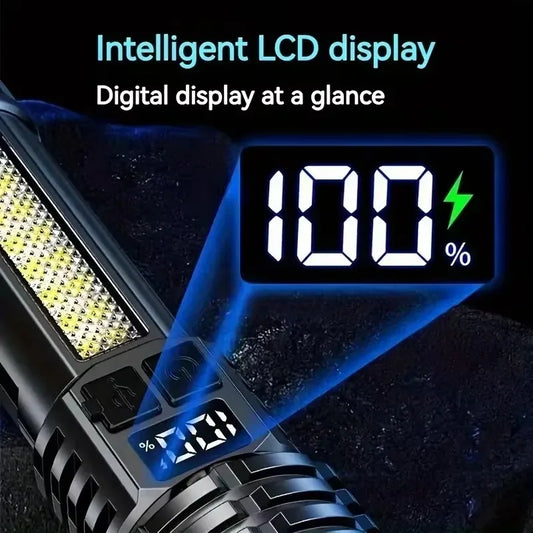 Powerful LED Flashlight –Rechargeab le Torch for Camping