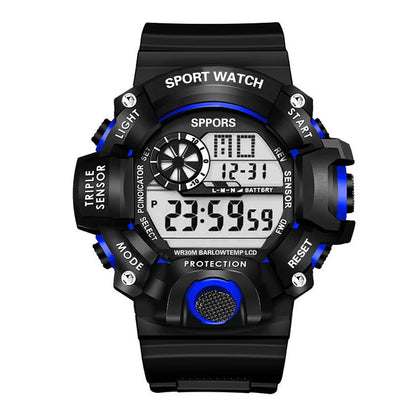 Men’s Sports Digital Watch – Large Dial, Waterproof, Multifunctional, Luminous