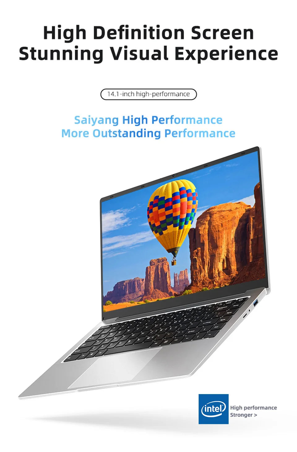 Laptop Computer Windows 11 Pro Intel Atom A3950 2025 12GB RAM 512GB 1TB 2TB SSD 1920*1080P