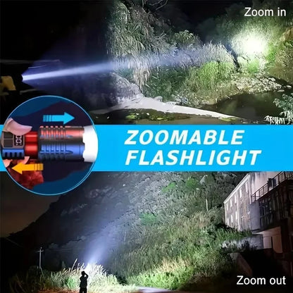 Powerful LED Flashlight –Rechargeab le Torch for Camping