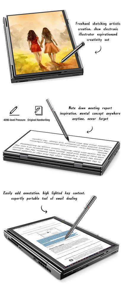 New 2025 Version GPD DUO 13 Inch Dual Touch Screen HX 370 Processor 32GB RAM 1TB SSD